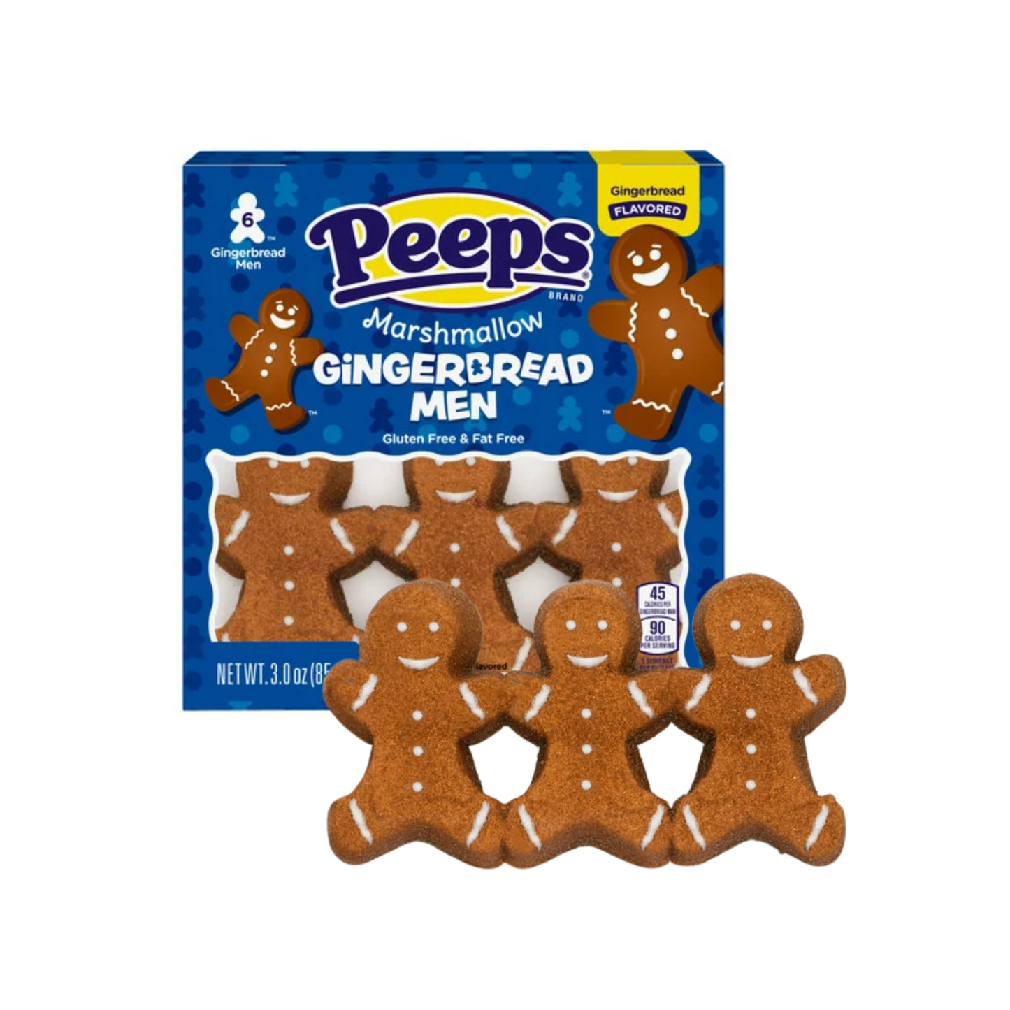 Peeps Marshmallow Gingerbread Men 6pk